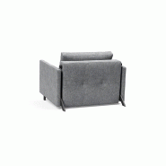Fauteuil design convertible INNOVATION LIVING - Sofabed Cubed 02 Arms Twist Granite - Lit 200x90cm_4