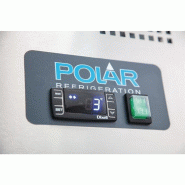 Comptoir de préparation réfrigéré GN avec pare-haleine Série U 2 portes CT393 Polar_4