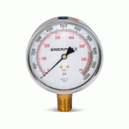 G4039L, Manomètre, 100 mm  Face,  Raccordement Vertical, Bain de glycérine, 700 bar pression maximale_4