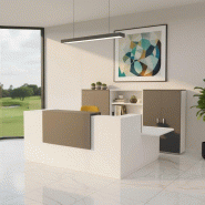 Bureau d'accueil d'angle avec accès PMR Delta Plus - Mobel Linea - 224, Blanc, Droite, Oui_0