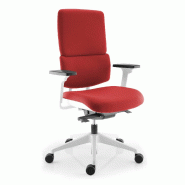 Fauteuil de bureau Wi Max avec coque blanche - Sokoa. - Oui, Rouge 079_4