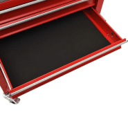 Vidaxl chariot à outils avec 4 tiroirs acier rouge 147187_4
