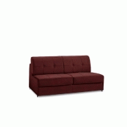 Canapé lit compact 3 places Denso Rapid Express 140 cm - Microfibre Bordeaux - Matelas 18 cm haute résilience_4