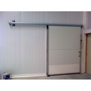 Porte de chambre froide coulissante - isodoc - en inox_4