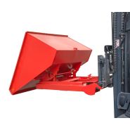 Bac basculant automatique 4A / S4A - Vidage décalé au-dessus d'un conteneur - Étanche à l'huile et à l'eau_4