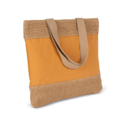 Sac shopping en coton et fils de jute tressée - Kimood - Réf: KI0294 - 750 g/m²_4