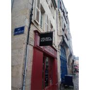 Enseigne drapeau Alu Dibond Effet Pochoir - L 40 x H 40 cm (carré)_4