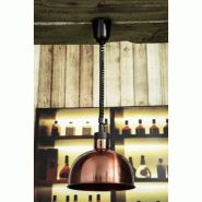 Lampe chauffante dôme rétractable finition cuivre | Buffalo_4