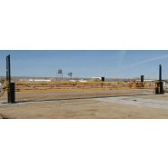 Barrière anti-voiture bélier rabattable - levage vertical 3,6m - Gibraltar G-3000 M50 P1 certifiée département d'État et Défense_4