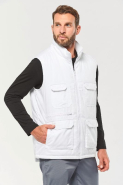 Gilet sans manche polycoton multipoches rembourré unisexe - Réf: WK607_4