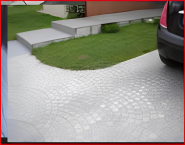 Pavé extérieur résistant au gel et confortable à la marche