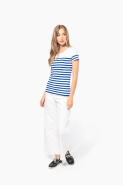 T-shirt marin col rond bio femme - Kariban - 100% coton biologique - Réf: K3034_4