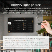 Sony FW-55EZ20L àÉcran d'affichage dynamique àÉcran plat de signalisation numérique 139,7 cm (55