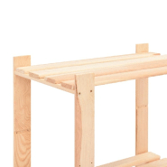 Vidaxl étagères de rangement à 3 niveaux 5 pcs 60x38x90 cm pin 150 kg 3051123_4