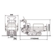 Mini-dumper BP 35 (CC 350) - IMER - 350 kg - Moteur Subaru EX 13 - Benne à ridelles basculantes_4
