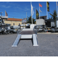 Remorque plateau - Humbaur HT 306221 GR - 2 essieux, roues dessous, ridelles alu, 3000 kg PTAC_4