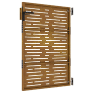 Vidaxl portail de jardin 85x150 cm acier corten conception de carré 153247_4