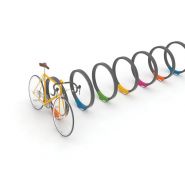 Arceau urbain Gomez - mmcité 1 a.S. - acier galvanisé, enveloppe caoutchouc - hauteur 845 mm_4