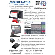 Caisse enregistreuse tactile android haut de gamme 15 pouces, sans abonnement obligatoire pour les restaurants, boucheries, pressings, boulangeries -  jv touch 15_4