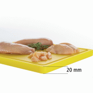 Planche à découper PRO 32x26 W-R A120528 Bartscher - Jaune_4