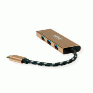 ROLINE GOLD Hub USB 3.2 Gen 1, 4 ports, prise type C_4