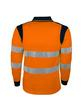 Polo haute visibilité orange et bleu - 100% polyester bird-eye - 150g/m2 - Normes EN ISO 13688 et EN ISO 20471_4