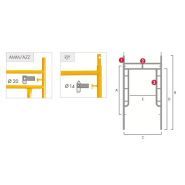 Échafaudage cadre d'échelle - Dacame France SAS - tube d'acier Ø 42 mm - montage rapide sans outillage_4