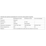 Appareil à cornet de glace professionnel - Henan Gelgoog - capacité 500 pcs/h en acier inoxydable 304_4