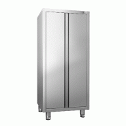 Armoire haute inox P 700 x 1800- 2 portes battantes -_4