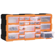 Vidaxl organisateur multi-tiroirs avec 22 tiroirs 49x16x25,5 cm 147583_4