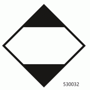 Étiquette matières dangereuses - 530037 – 10 x 10 cm - 