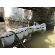 Dispositif anti-inondation économique Rapidbarrage - batardeau provisoire en polypropylène - protection jusqu'à 2m_4