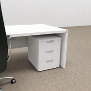 Caisson mobile TAK - Mobel Linea - Blanc, 3 tiroirs_0