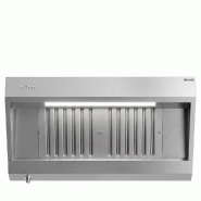 Hotte murale inox 1m20 avec moteur, régulateur, filtre et éclairage | Profondeur 900 mm_4