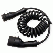 ROLINE Câble de recharge VE type2, 1-Phase, 250VAC (1P+N+E), 32 A, 7,4 kW, spirale (max. 3m)_4