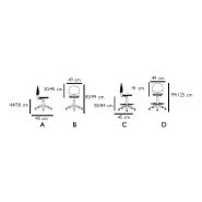 Fauteuil de bureau - tissu - Caray - dossier réglable et base Ø62 cm_4