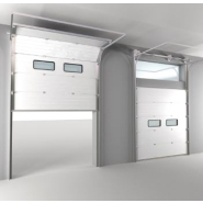 Porte industrielle avec options de hublots et panneaux vitrés