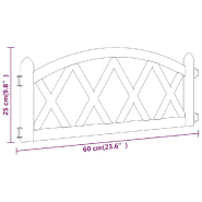 Vidaxl bordures de pelouse 17 pcs rouge 10 m pp 318296_4