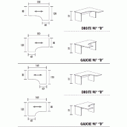 Bureau d'angle compact pied panneau avec retour So Vigo_4