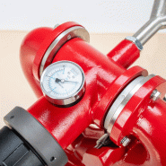 Canon incendie fixe double poign�e - 1800 l/min - port�e 60 m - pression 8 bar_4