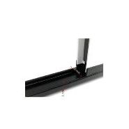 Moustiquaire plissée avec drainage d'eau intégré dans le rail bas