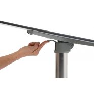 Table extérieure rabattable Limonade - RESTOOTAB - aluminium - plateaux carrés 70x70cm ou ronds ø75cm_4