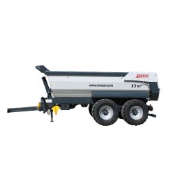 R 220 tahk robust benne agricole à tandem monocoque - romsan - capacité de 15000 kg
