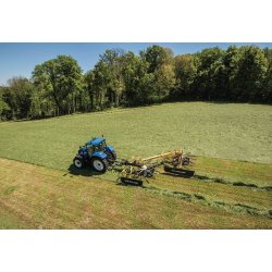 ProRotor L640T - Andaineur double rotor à dépose latérale - New Holland - 6,30 m avec réglage hydraulique et fonction Auto-Steer