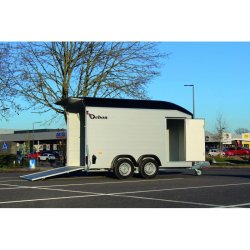 Remorque fourgon en aluminium avec porte latérale DEBON C700 ROADSTER - PTAC : 2600 Kg - 376x179xH200 cm