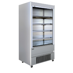 Vitrine réfrigérée inox MCX - volet de sécurité manuel avec serrure - plusieurs tailles disponibles