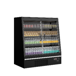 Vitrine réfrigérée pour supermarché Galaxy+ GPL14FGD Black L1330mm 47722 TEFCOLD
