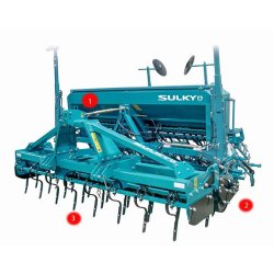 Vr - fraises et herses rotatives - sulky - largeur de travail 1 à 4 m