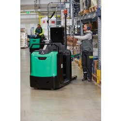Chariot préparateur de commande au sol Mitsubishi Velia ES OPB20N2 - 2000 kg, électrique, ergonomique et polyvalent