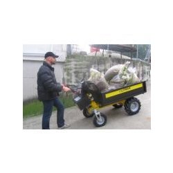Brouette à moteur DT-300L E - Alitrak - 300 kg - Plateau 260L et moteur électrique 24V